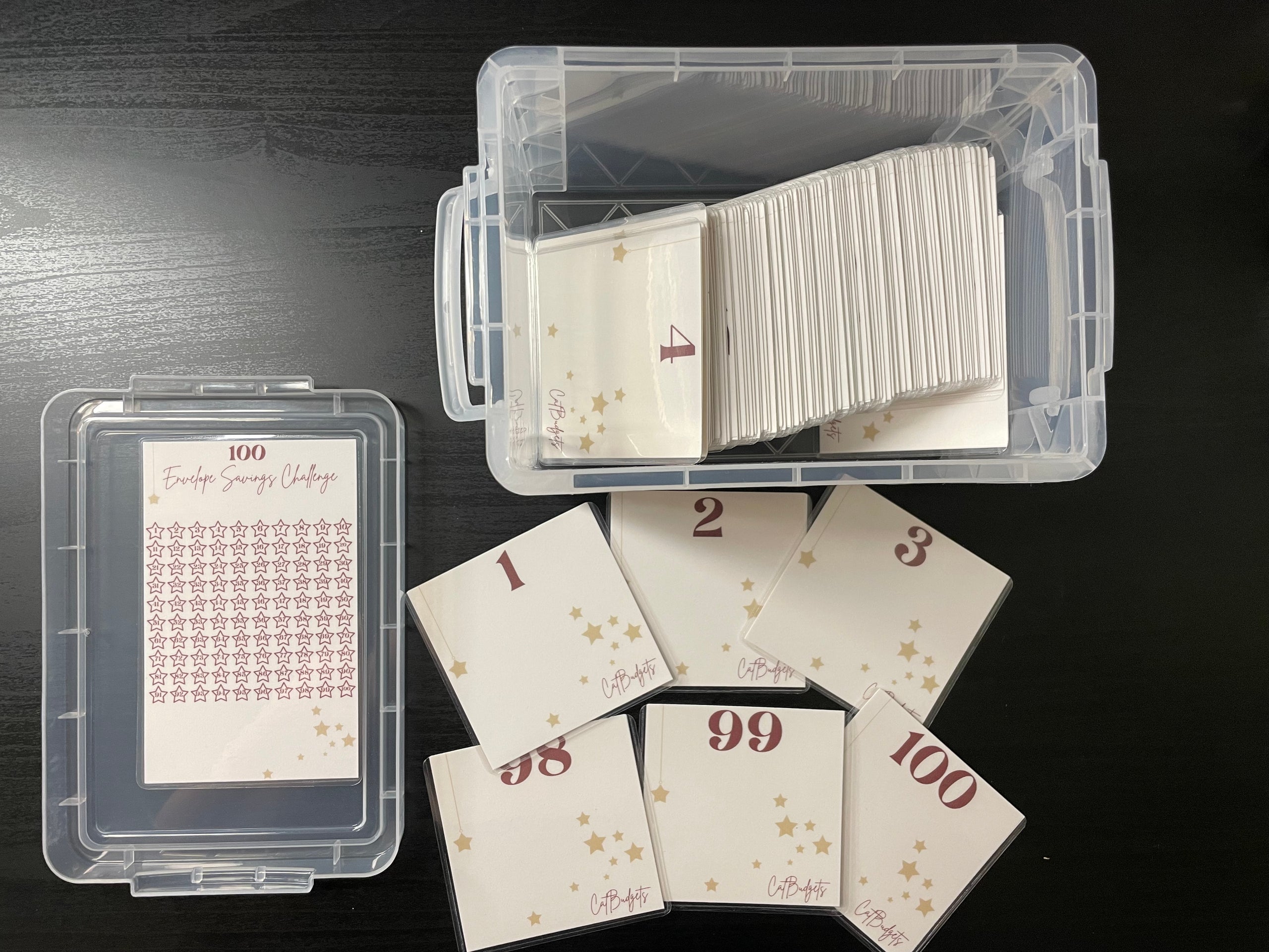 定番の冬ギフト 100 Empowered Financially Be | Box Challenge Savings Envelope ファイル・バインダー・ケース