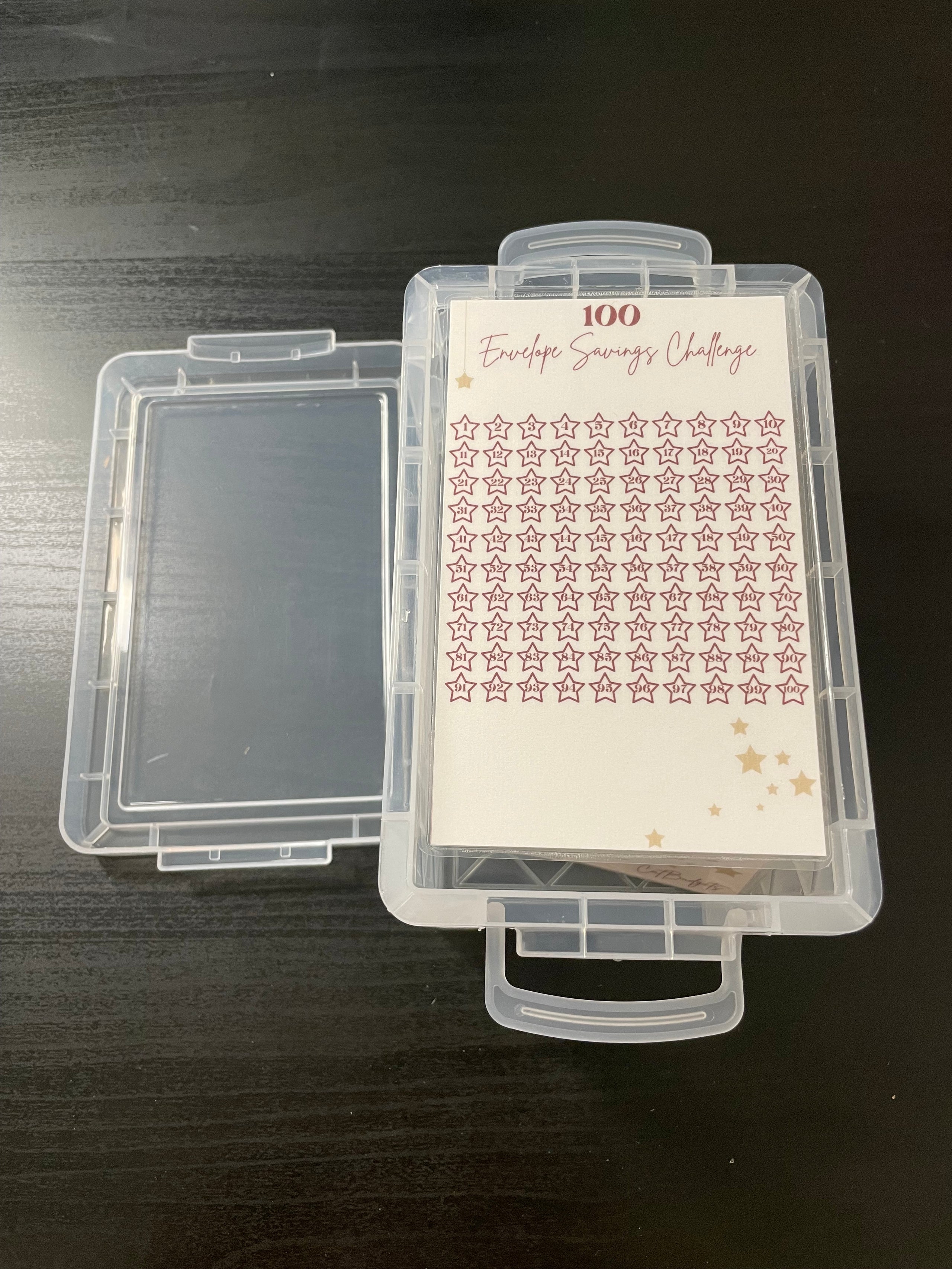Amazon.com : 100 Envelopes Money Saving Challenge Box, Save